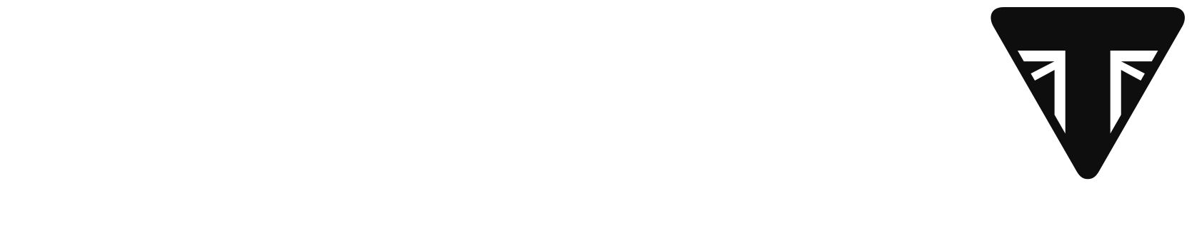 Logotipo de Triumph Motorcycle con inscripción